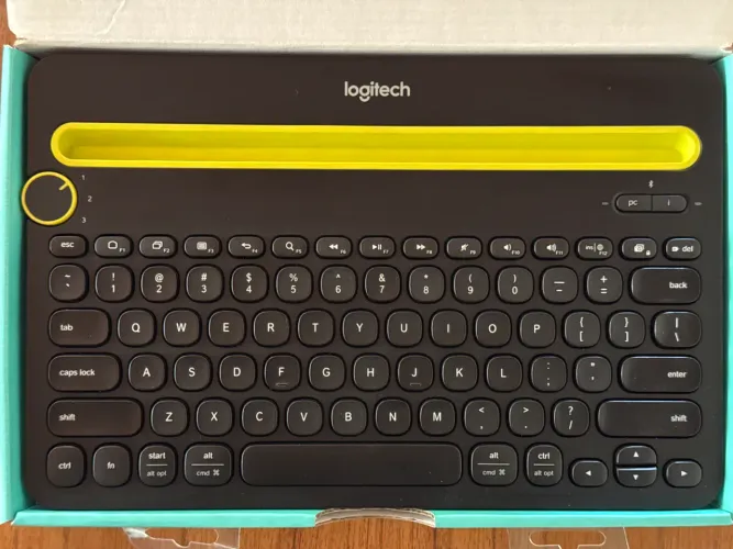 Teclado Logitech K480 - zero, sem uso, caixa aberta