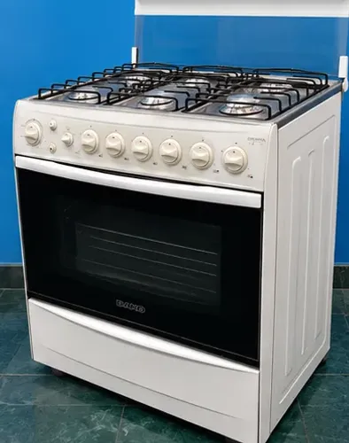 Fogão Dako Diplomata 6 Bocas com Forno e Tampa de Vidro