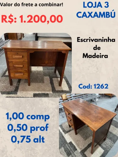 Escrivaninha de Madeira 