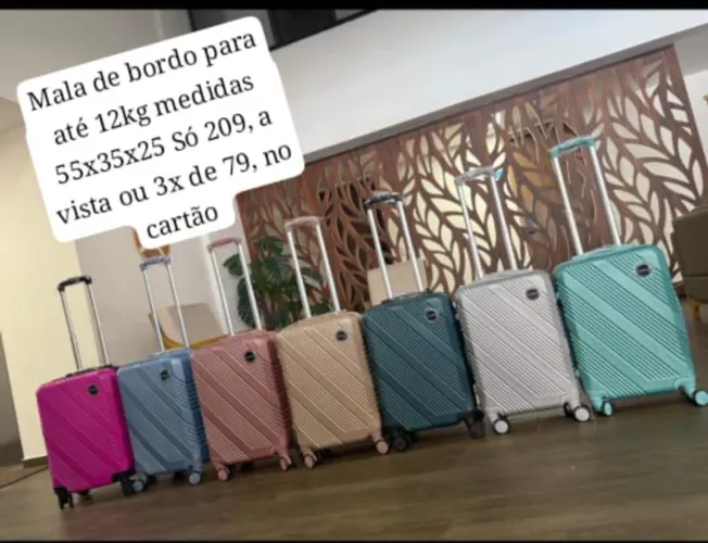 MALA DE BORDO PARA ATE 12KG SOMENTE 209! ENTREGO EM TODO DF 