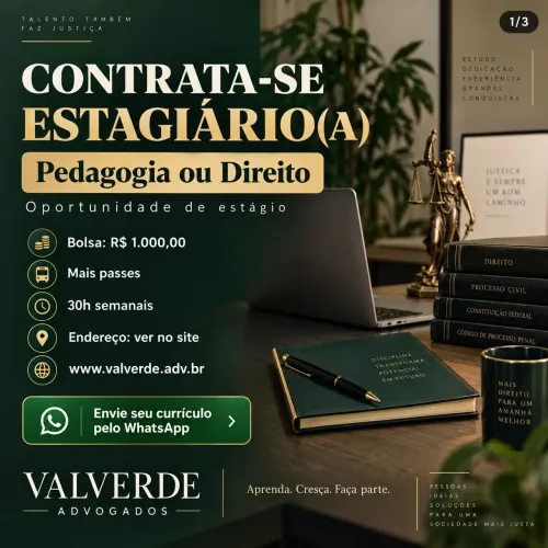 ? CONTRATA-SE ESTAGIÁRIO(A)
