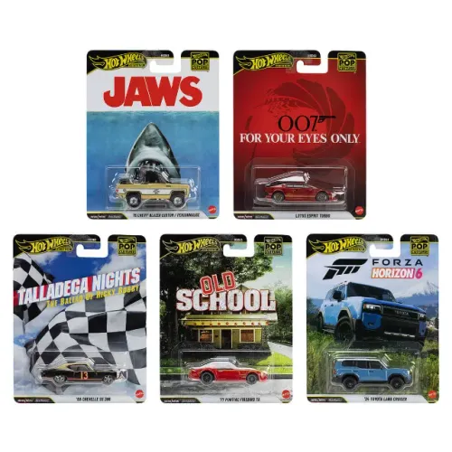 Carrinho Hot Wheels Premium Pop Culture Set Completo 2026 Lote T