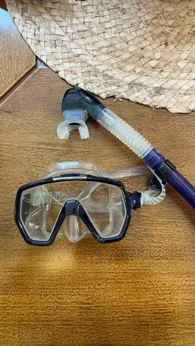 máscara de mergulho tusa com snorkel