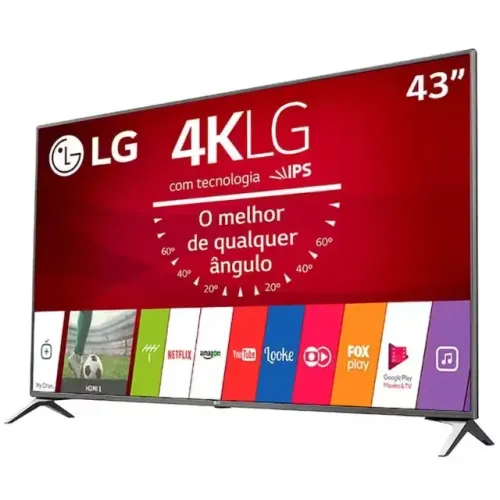 Smart TV LG 43UJ6525 de 43 polegadas com resolução 4K Ultra HD