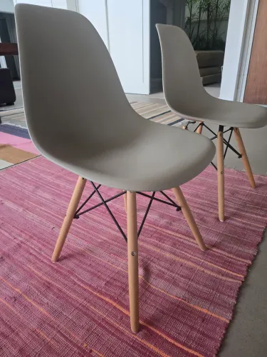 Kit com 6 Cadeiras Eames Originais Tok&Stok - Primeira Geração