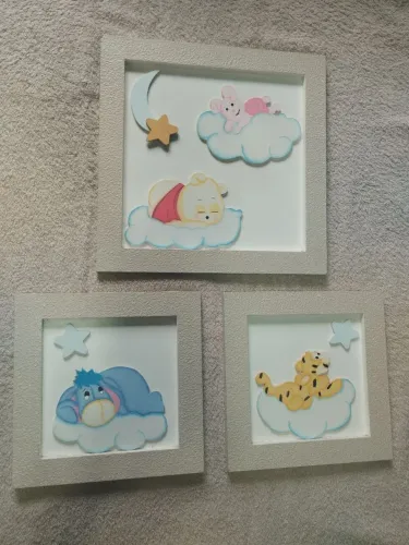 Quadro de parede ursinho pooh