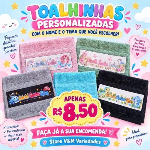 Toalhinhas personalizadas