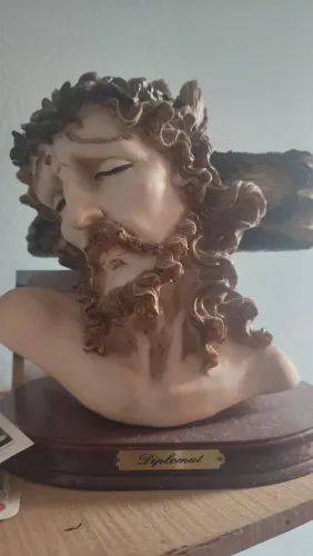 Imagem Resina Rosto de Cristo 