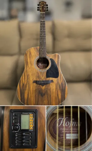 Violão Hofma HMF-270STNT Folk Eletroacústico Aço com Afinador