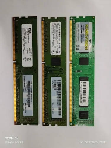 Kit 3 memorias Ram DDR3 4GB DESKTOP