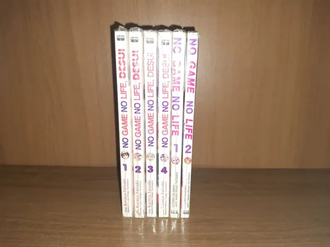No game no life 1 e 2 + no game no life,desu! 1 ao 4 coleções completas