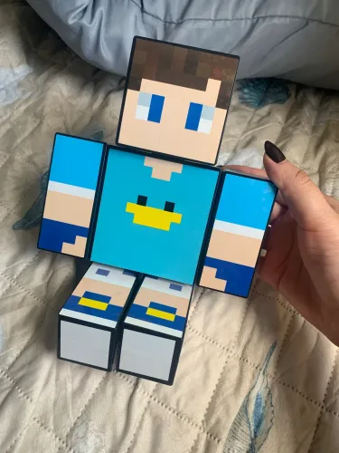 Boneco minecraft