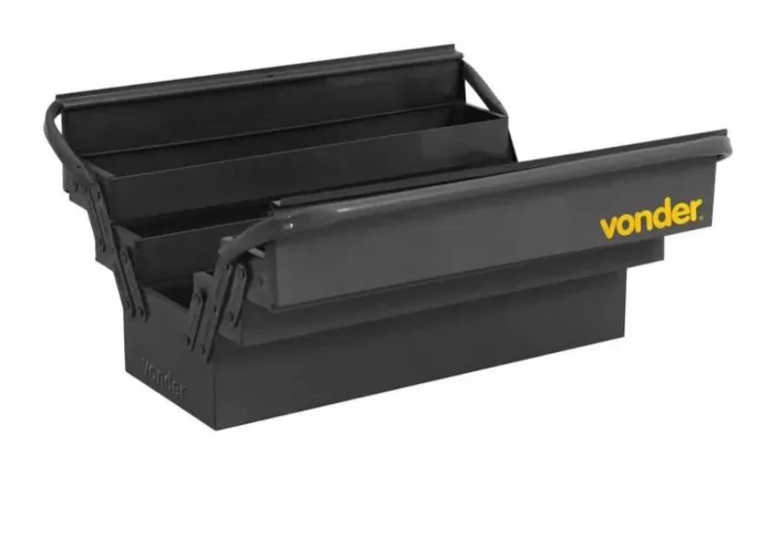 Caixa Metálica Para Ferramentas Com 5 Gavetas 50 cm X 19 cm X 20 cm VONDER