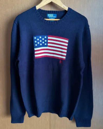 Suéter Ralph Lauren Usa flag Original