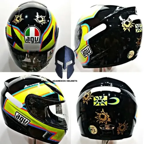 capacete agv seven shots valentino rossi tamanho 60