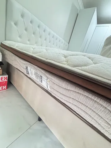 Cama + Colchão + cabeceira Kig