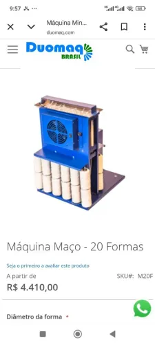 Máquina duomac mini maço pouco usada