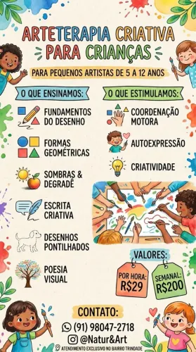 Aulas de Arterapia para Kids
