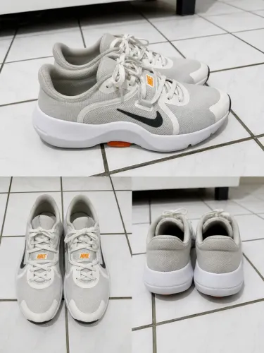 tênis nike cinza e preto