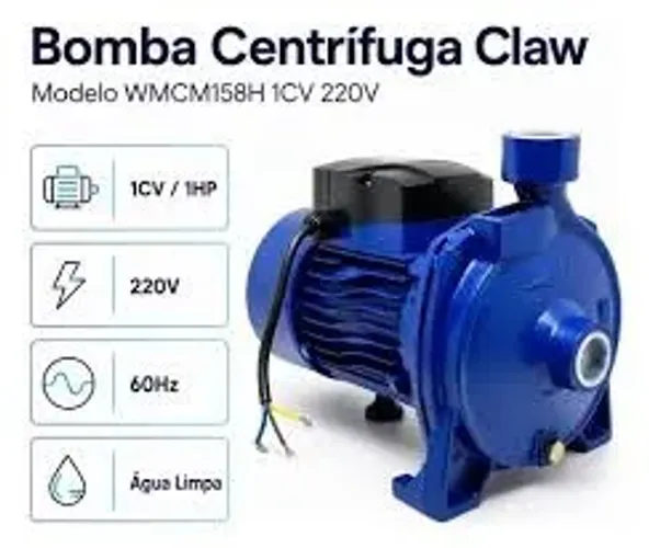 Bomba Centrifuga 1CV WMCM-158H 220v Monofasico Claw