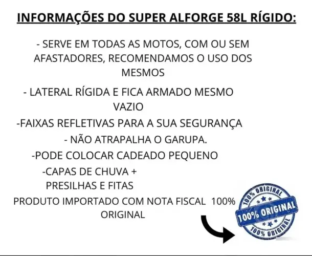Alforges para todos os tipos de motos 
