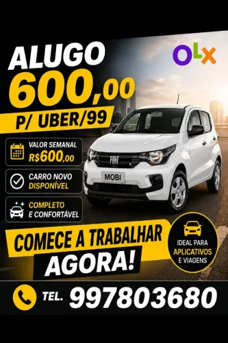 Aluguel p/ UBER / 99. R$600,00