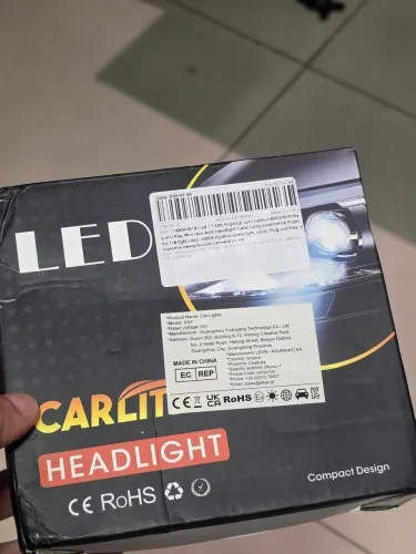 Par Lâmpada LED H7 com Mini Projetor Lente 6000K Canbus - Nova na Caixa
