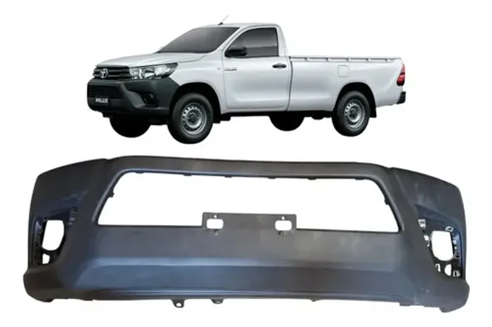 Parachoque Dianteiro Hilux 2016 2017 2018 Cabine Simples Preto