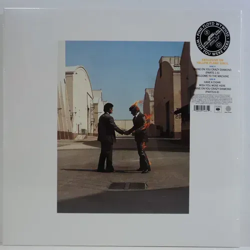 LP VINIL PINK FLOYD WISH YOU WERE HERE EDIÇÃO ESPECIAL VINIL AMARELO 50 ANOS