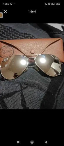 Óculos RayBan Aviador Prata Espelhado