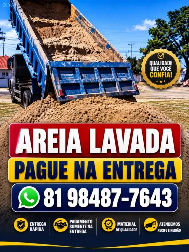 AREIA LAVADA GROSSA - MEDIA - FINGIR(RECIFE E REGIÃO METROPOLITANA-PAGUE NA ENTREGA)