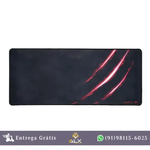 Mousepad Gamer Havit Médio 70x30cm - Hv-mp860 Preto *ENTREGA GRÁTIS*