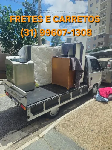 Carreto pequena mudança frete descarte