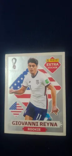 Figurinha Legend Giovanni Reyna Panini para colecionadores Copa 2022