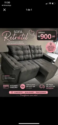 Sofá retrátil