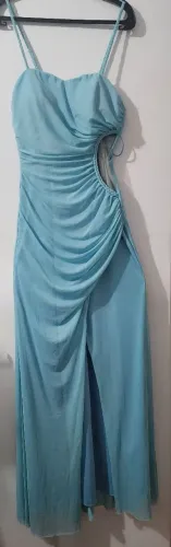 Vestido Longo De Festa Com Fenda 