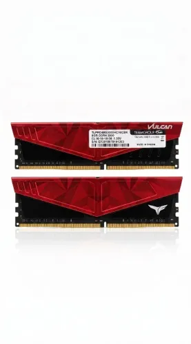 MEMORIA TEAM GROUP T-FORCE VULCAN PICHAU, 8GB, DDR4, 3000MHZ, VERMELHA