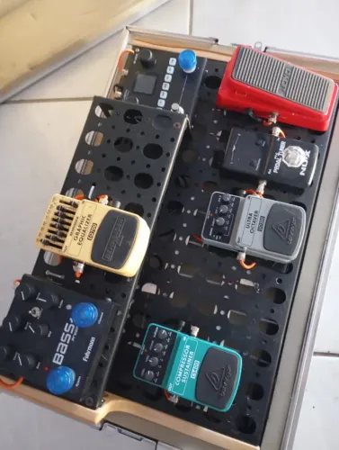Pedalboard guitarra/baixo completo
