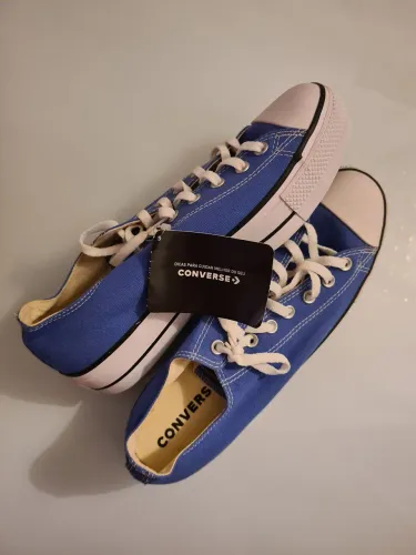 All Star Converse Plataforma - Azul Celeste - Novo