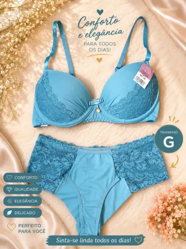 Conjunto calcinha e sutiã