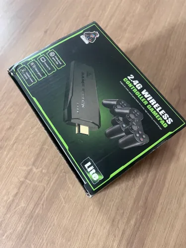 Vídeo game stick com 2 controles 10 mil jogos