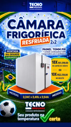 CAMARA RESFRIADA 2X2 REFRI TECNO