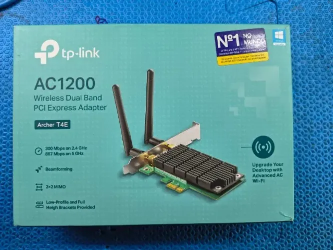 Placa De Rede/Adaptador TP-Link Ac1200 Wireless, Dual Band Archer PCI Express - T4e