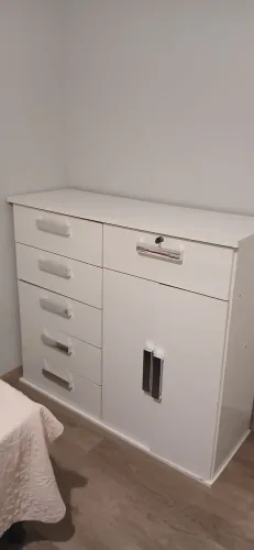 Cômoda grande em mdf branca