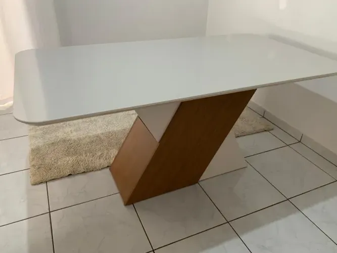Mesa de Jantar em laca branca Nova!!