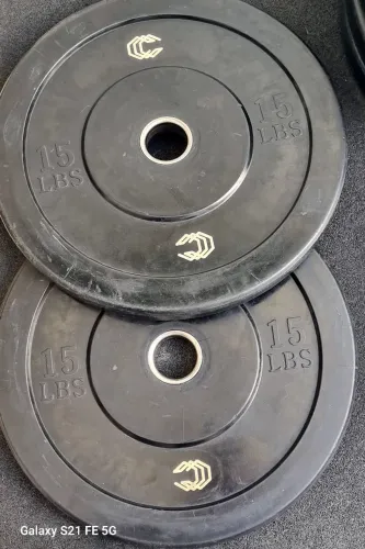 Par de Anilhas de 15 lbs (6,8 kg) da Cross Sports