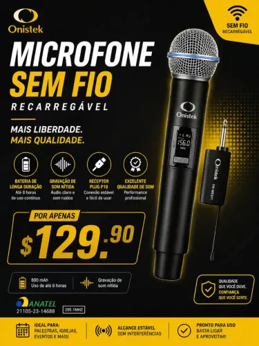 Microfone sem fio