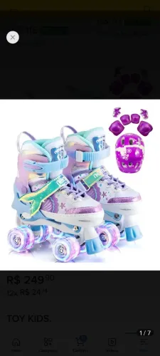 Patins infantil menina