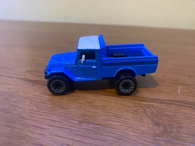 Hotwheels Toyota Land Cruiser Bandeirante Azul Lose 1:64