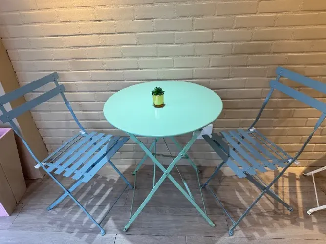 Mesa de Jardim Redonda Origami